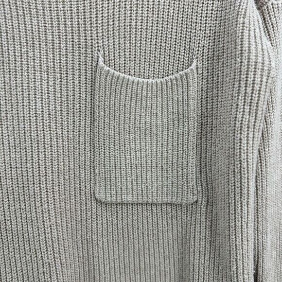 Women's Tan Madewell Oatmeal Thompson Pocket Pullover Sweater sz XS - Picture 5 of 9